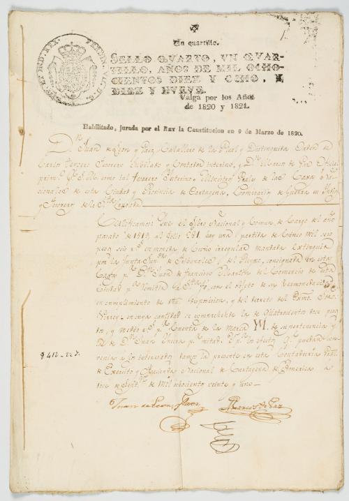 León y Páez, Juan de  : Certificaciones de la Real Contadur