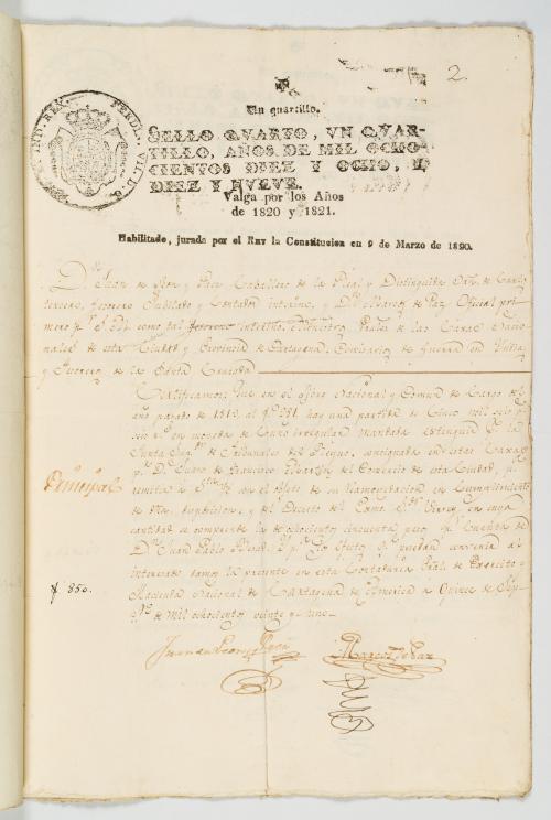 León y Páez, Juan de  : Certificaciones de la Real Contadur