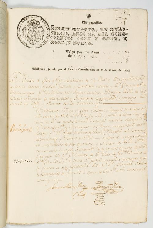 León y Páez, Juan de  : Certificaciones de la Real Contadur