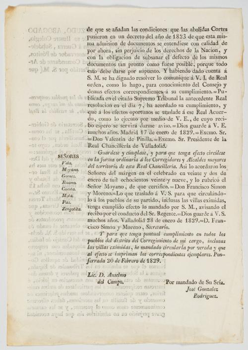 Campo Cabezudo, Anselmo del  : EL Lic. DON ANSELMO DEL CAMP
