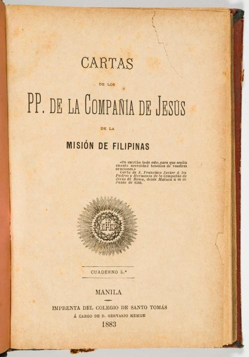 Compañía de Jesús : Cartas de los pp. de la Compañía de Jes