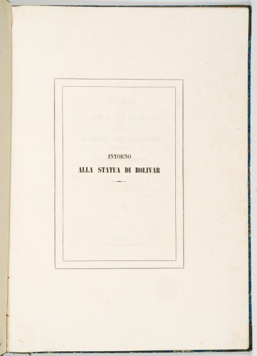 Gherardi, Filippo : Intorno alla statua di Bolivar, opera d