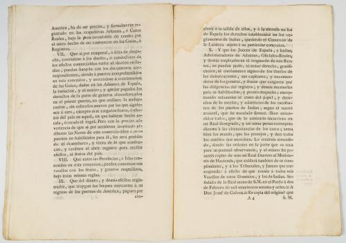 [Gálvez, José de] : [Indias] Real Cédula de S.M. y Señores 