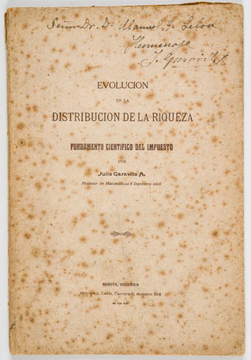 Garavito, Julio : Evolución de distribución de las riquezas