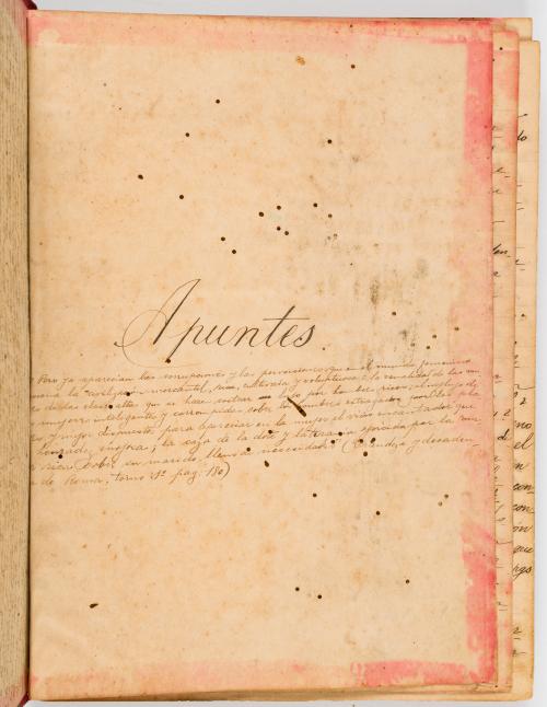 Manuscrito de apuntes jurídicos