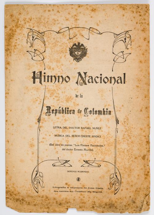 Núñez, Rafael; Sindici, Orestes : Himno nacional de la Repú