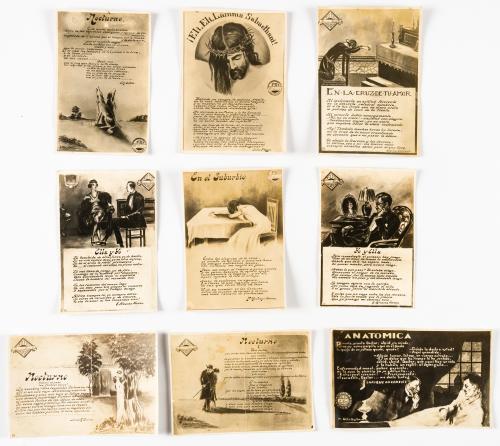 Colección de postales de poesías 