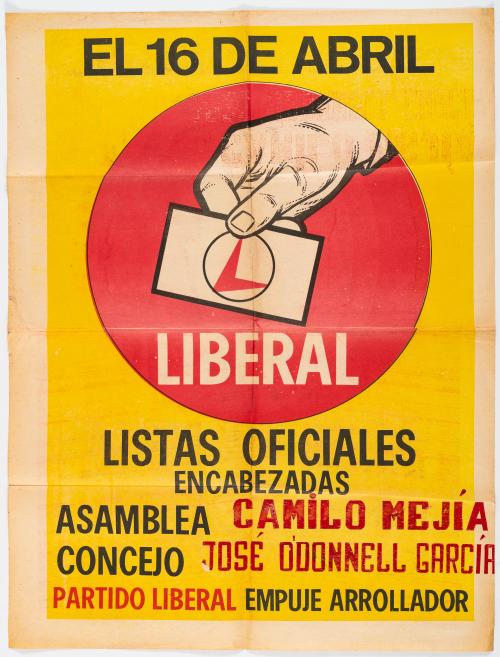 Colección de carteles del Partido Liberal, de las votacione