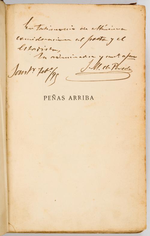 Pereda, José María de : Peñas arriba