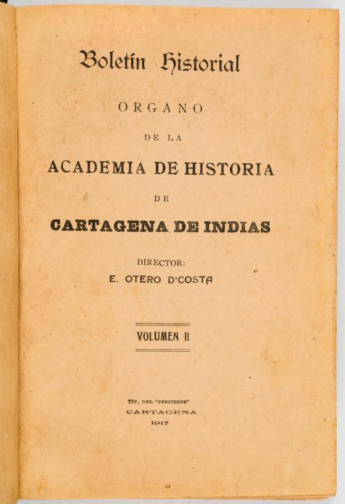 D'costa, E. Otero : Boletín historial. Órgano de la Academi