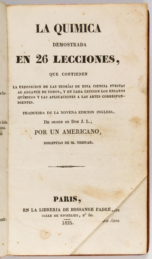 La química demostrada en 26 lecciones, que contienen la exp