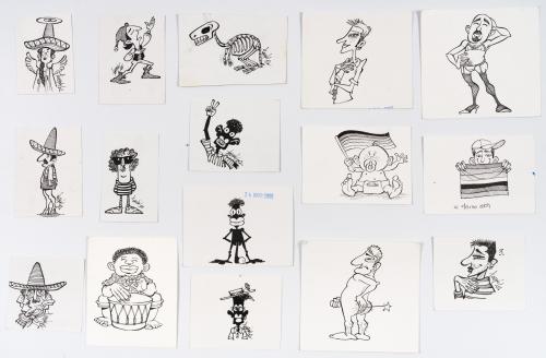 Toscano, Walter : Colección de caricaturas políticas y cult