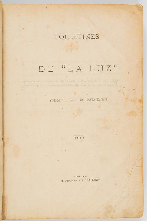 Folletines de "La Luz"