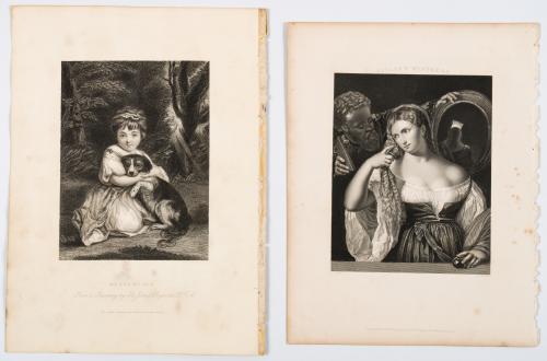 Colección de grabados europeos del siglo XIX con vistas urb