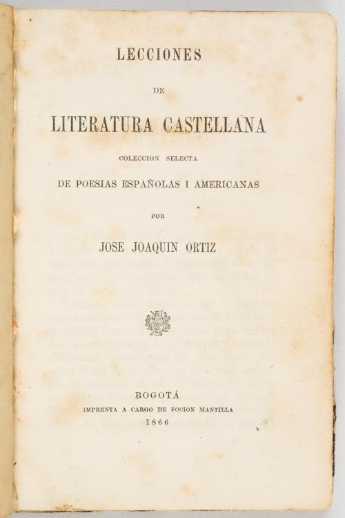 [3 libros] Poesías de José Joaquín Ortiz