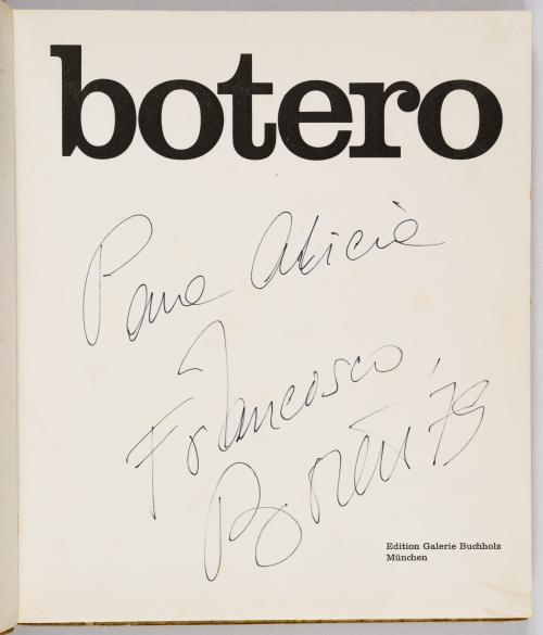 Botero. Ejemplar firmado por el artista