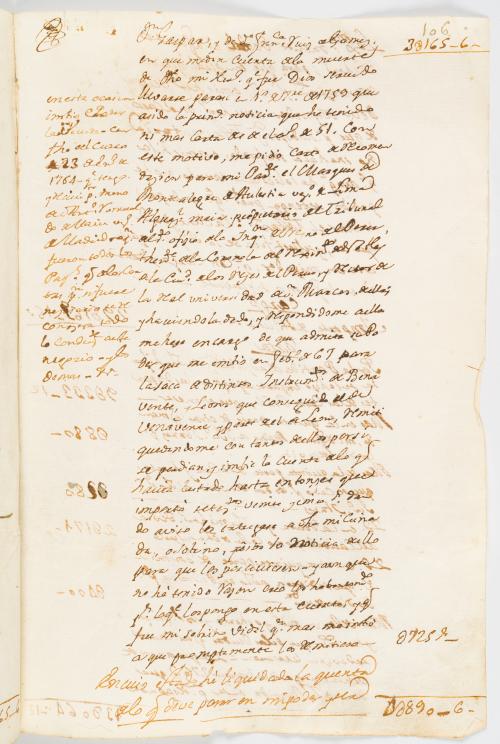 Manuscrito de cuentas de los gastos de la familia Mañoso