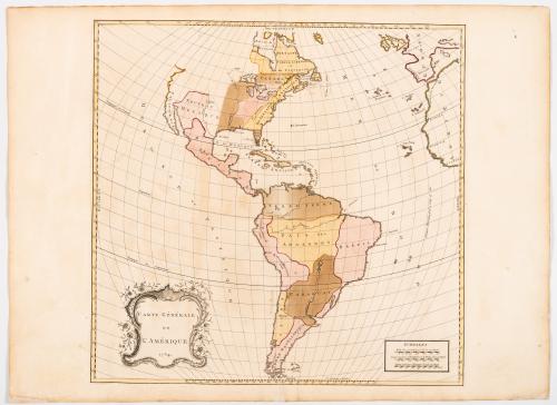 Vaugondy, Robert de : [2 mapas de las Americas] Amérique ou