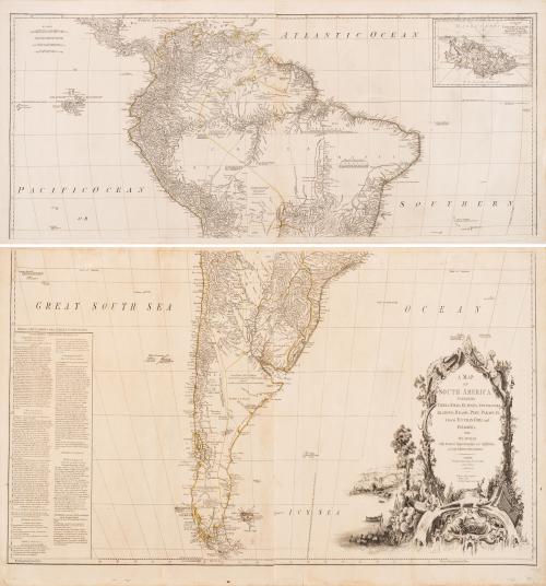 Anville, Jean-Baptiste Bourguignon d’ : A map of South Amer