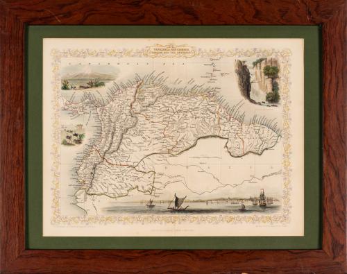 Colección de mapas decorativos de América grabados por John