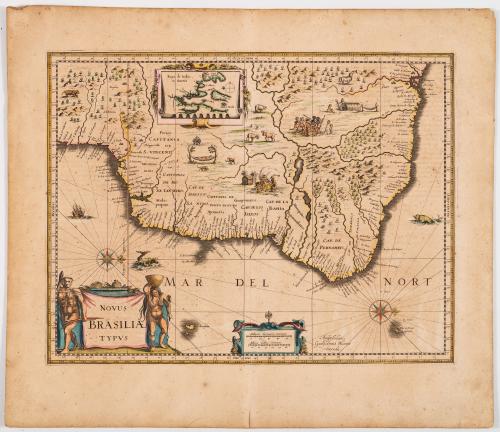 Sanson, Nicolas : [3 mapas de Brasil] Le Brésil, dont la co
