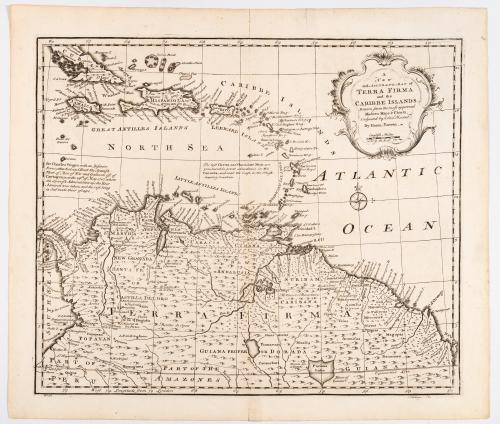 Zatta, Antonio : [2 mapas] La Terra Ferma, La Gujana Spagno