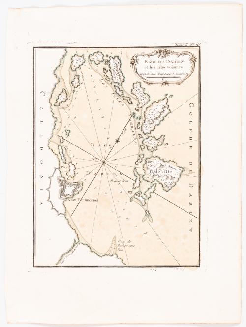 Bellin, Jacques-Nicolas : [Panamá] Rade du Darien et les is
