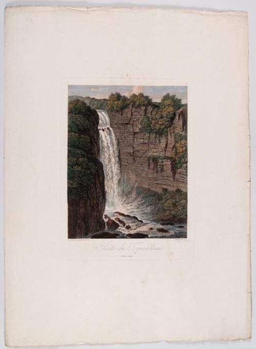 Humboldt, Alexander Von  : Grabado de Humboldt del Salto de