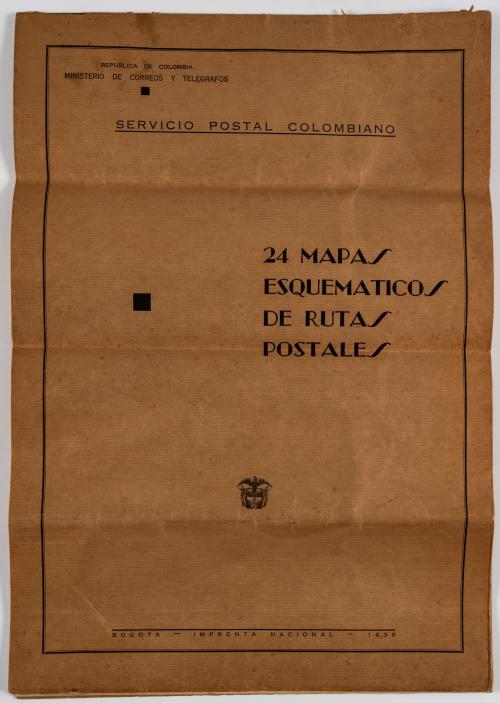 Servicio Postal de Colombia : 24 mapas esquemáticos de ruta