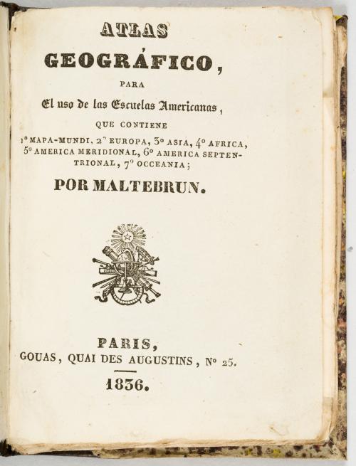 Malte-Brun, Conrad : Atlas geográfico para el uso de las es