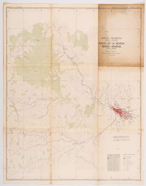 Cartas y mapas preliminares de la región de Cundinamarca y 