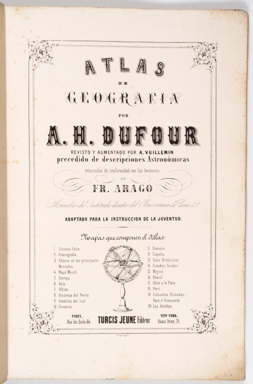 Dufour, Guillaume Henri : Atlas de geografía por A. H. Dufo