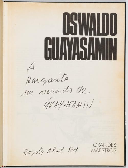 Lassaigne, Jacques : Guayasamin. El pintor ecuatoriano que 