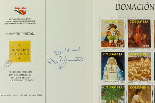 Carpeta Filatélica Conmemorativa: Donación de Fernando Bote