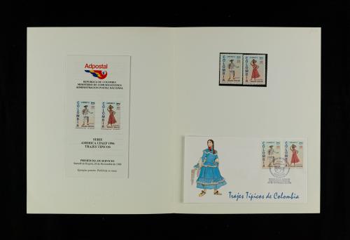 Colección de Carpetas Filatélicas Oficiales de Colombia