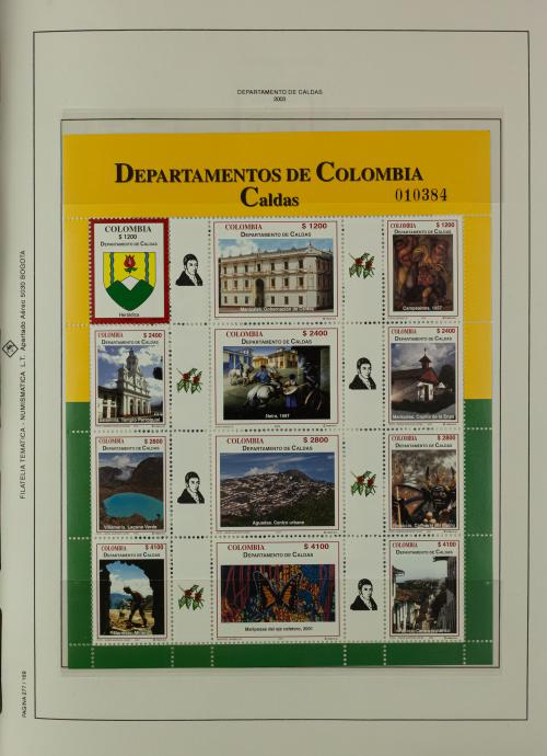 Álbum de Colombia - Emisiones Regionales y Pliegos Temático