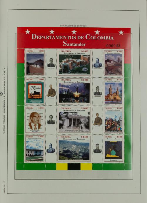 Álbum de Colombia - Emisiones Regionales y Pliegos Temático