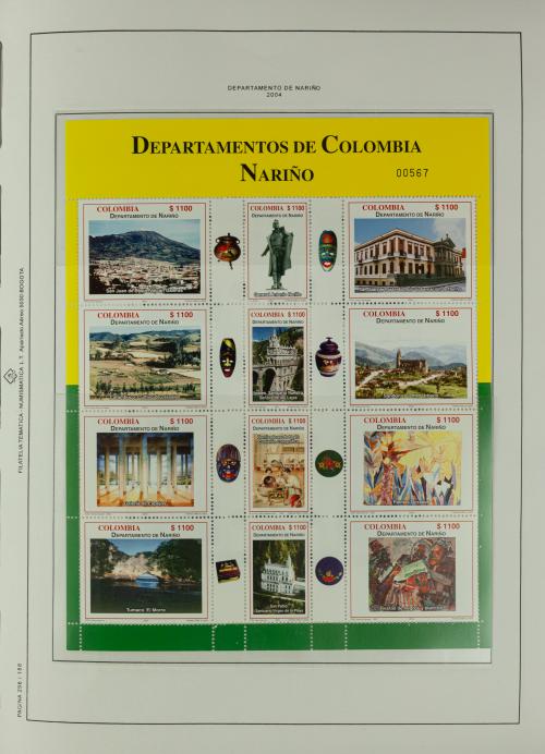 Álbum de Colombia - Emisiones Regionales y Pliegos Temático