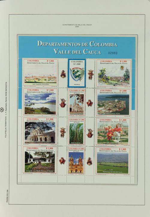 Álbum de Colombia - Emisiones Regionales y Pliegos Temático