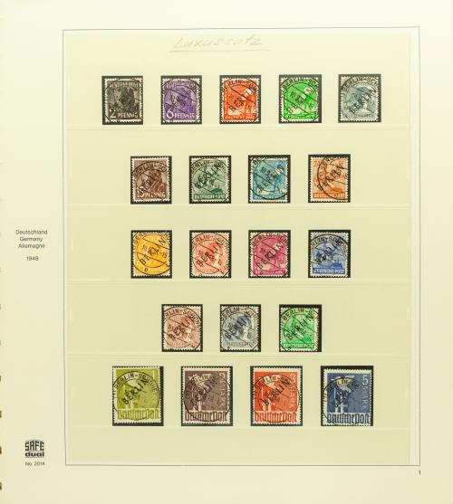 Berlín - Colección Completa con Hoja Filatélica N.° 1 Certi