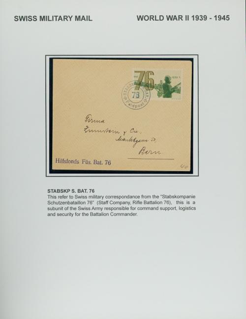 Correo Militar de Suiza durante la Segunda Guerra Mundial