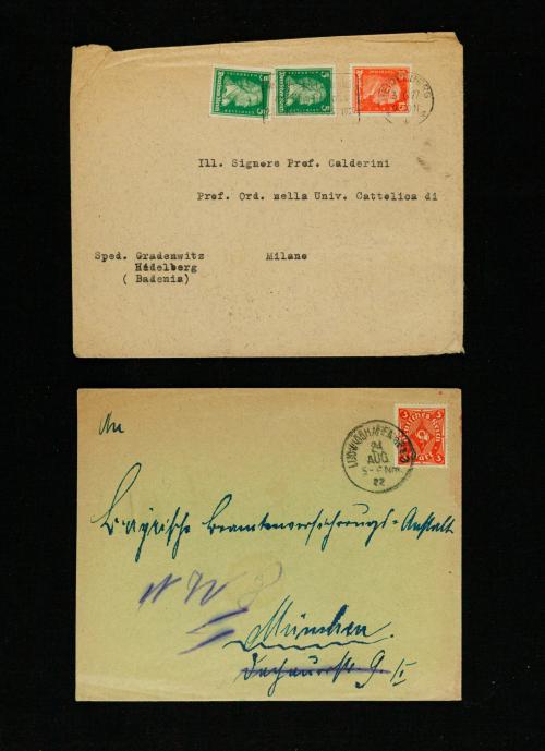 Álbum con 92 Sobres Circulados del Deutsches Reich (Alemani