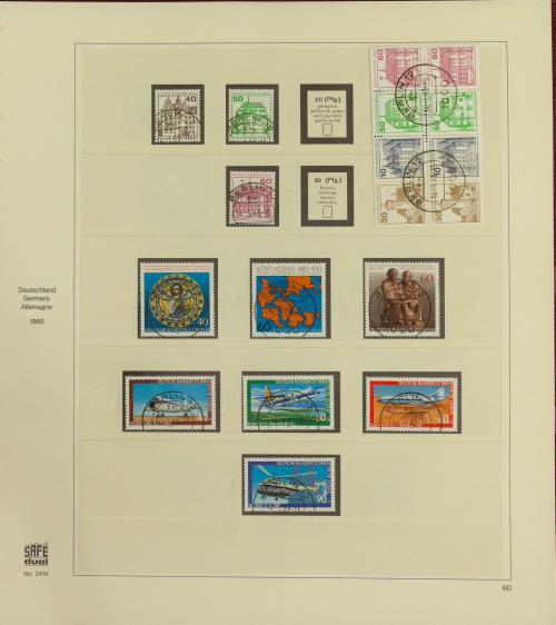 Berlín - Colección Completa con Hoja Filatélica N.° 1 Certi