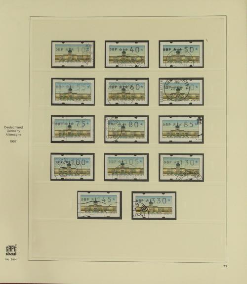 Berlín - Colección Completa con Hoja Filatélica N.° 1 Certi