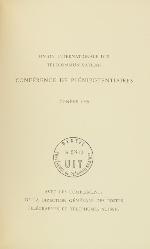 Álbum Souvenir de Suiza - Organizaciones Internacionales y