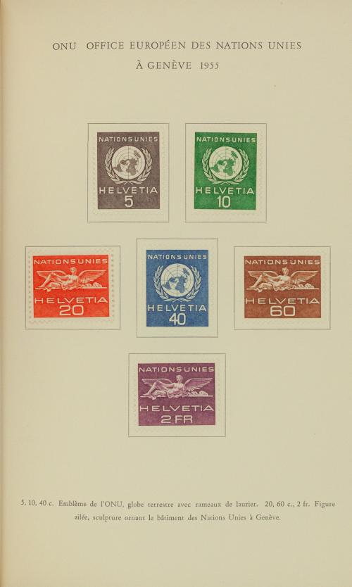 Álbum Souvenir de Suiza - Organizaciones Internacionales y