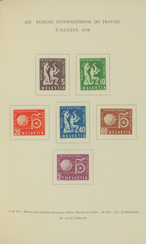 Álbum Souvenir de Suiza - Organizaciones Internacionales y