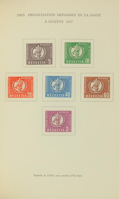 Álbum Souvenir de Suiza - Organizaciones Internacionales y