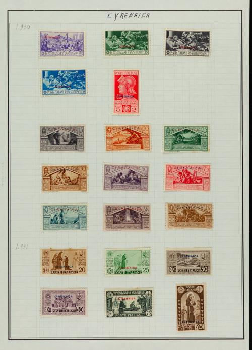 Conjunto Filatélico Internacional - Cirenaica, Creta, Croac