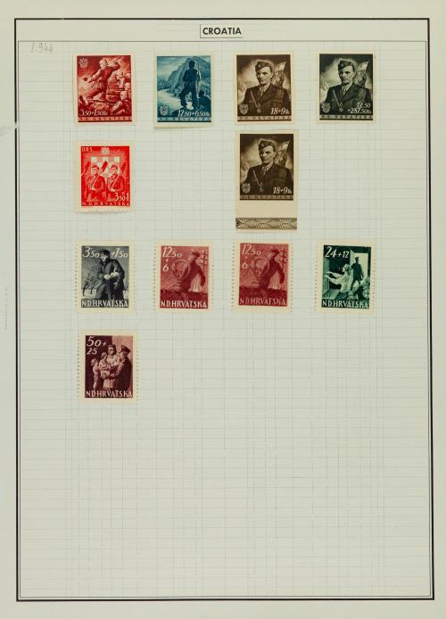 Conjunto Filatélico Internacional - Cirenaica, Creta, Croac